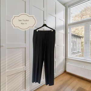 Ann Taylor Gray Pinstripe Wool Pants Size 6